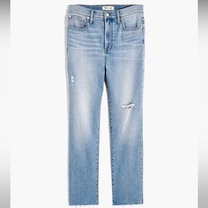 Madewell The Perfect Vintage Jean Size 24 Mom‎ Jean High Waisted Raw Hem